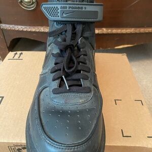 Nike Air Force 1 High Top Black Sneakers